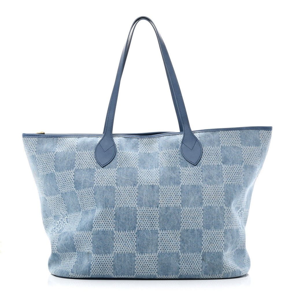 Damier Denim 3D Nevereverfull Denim Blue