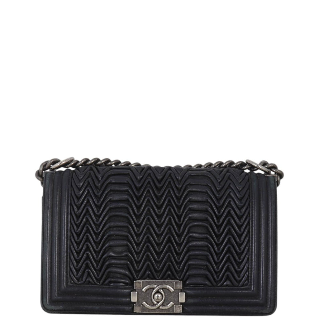 Chanel Boy 3D Pleated Old Medium