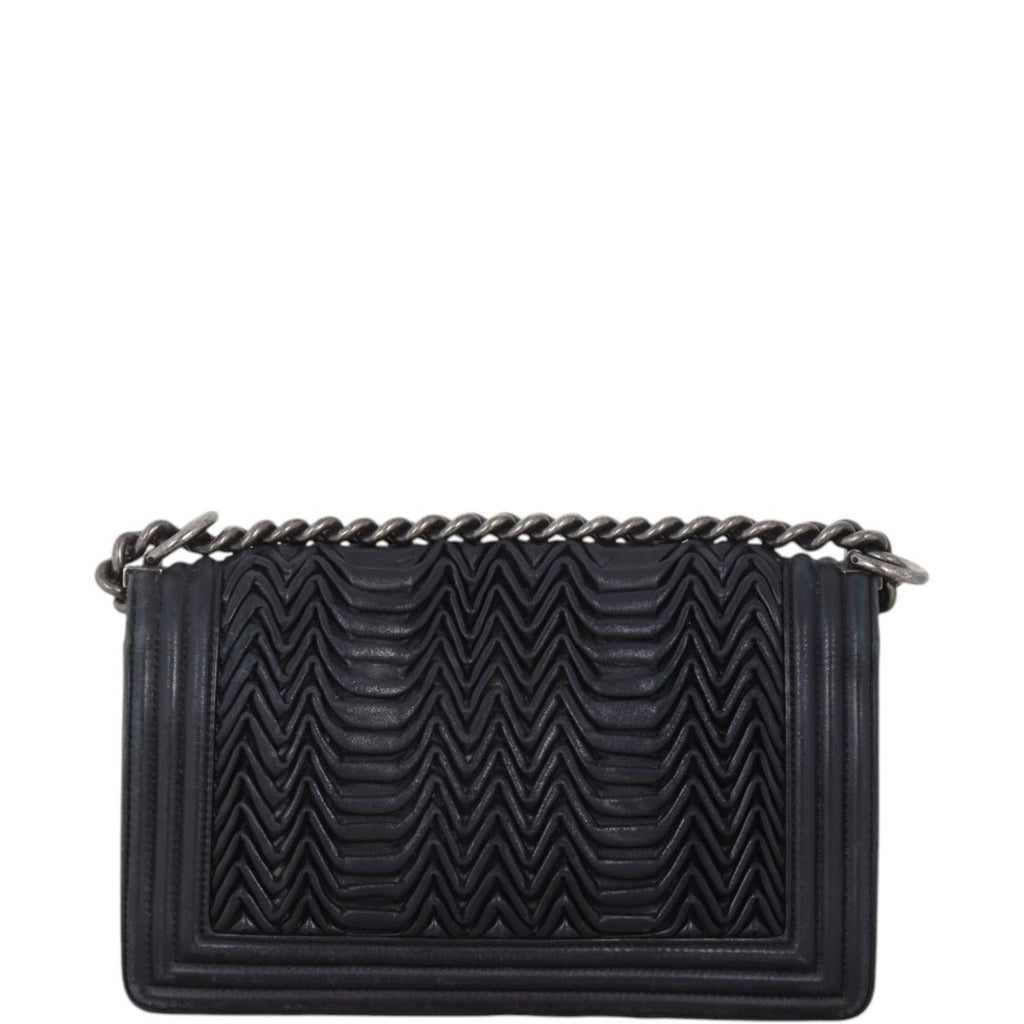 Chanel Boy 3D Pleated Old Medium