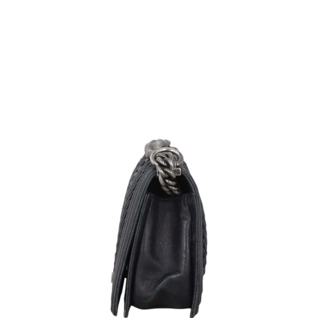 Chanel Boy 3D Pleated Old Medium