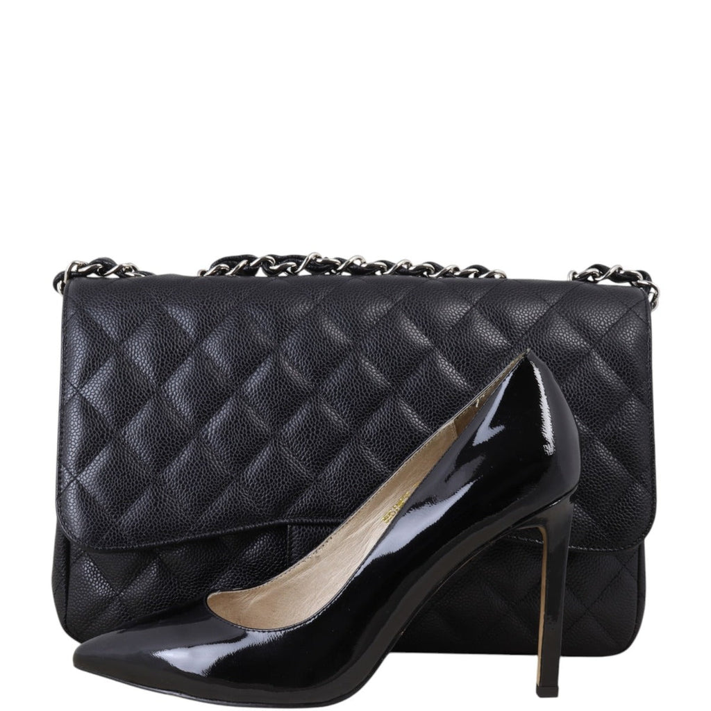 Chanel Classic Single Flap Jumbo Caviar