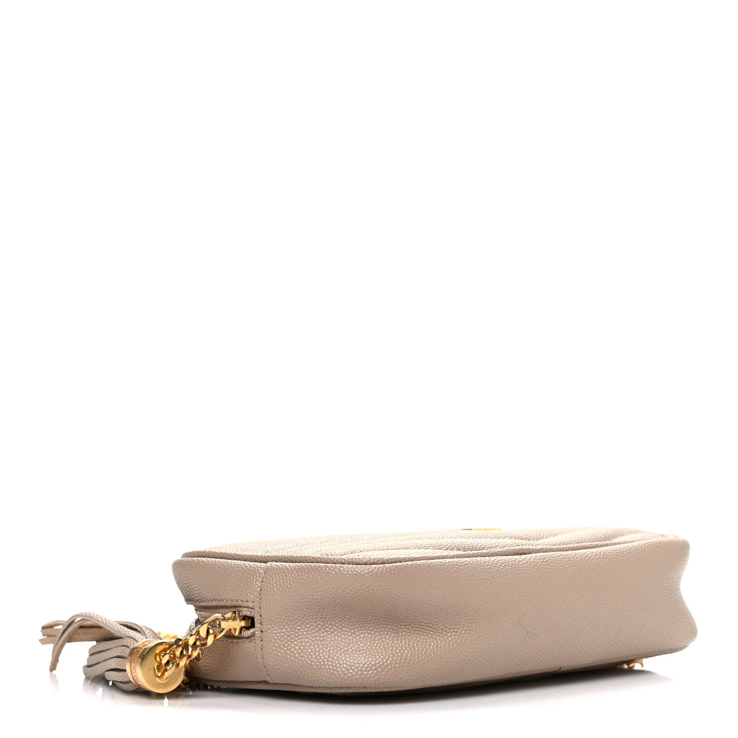 Grain De Poudre Matelasse Monogram Mini Lou Camera Bag Dark Beige