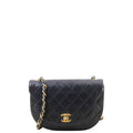 Chanel Vintage Half Moon Single Flap Bag