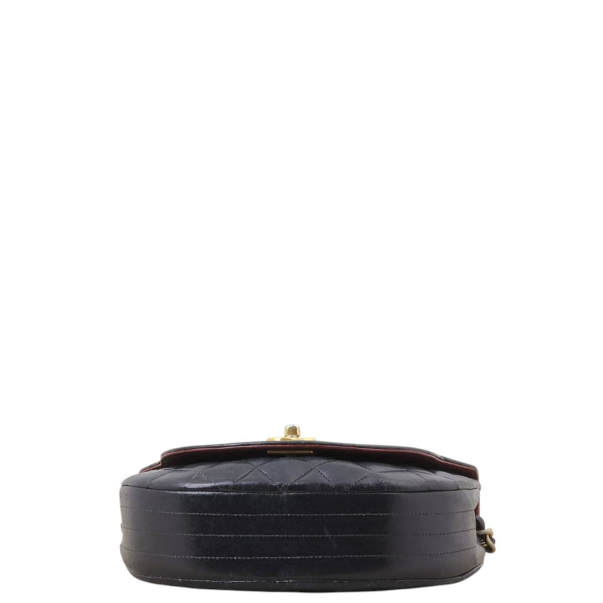 Chanel Vintage Half Moon Single Flap Bag