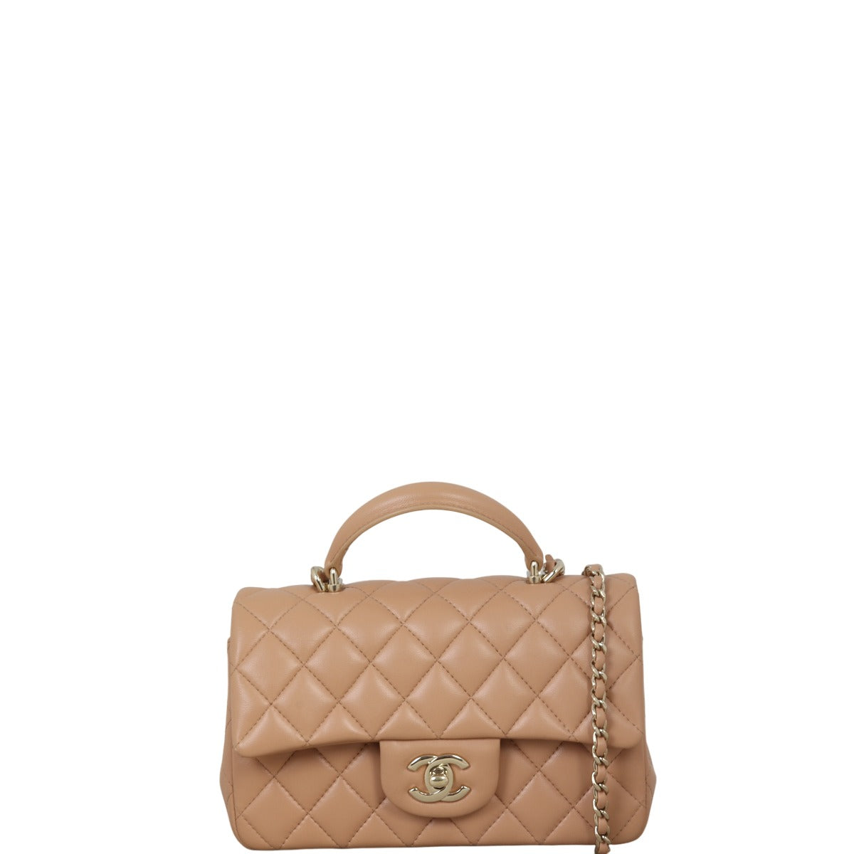 Chanel Classic Flap Mini Rectangular Top Handle Lambskin