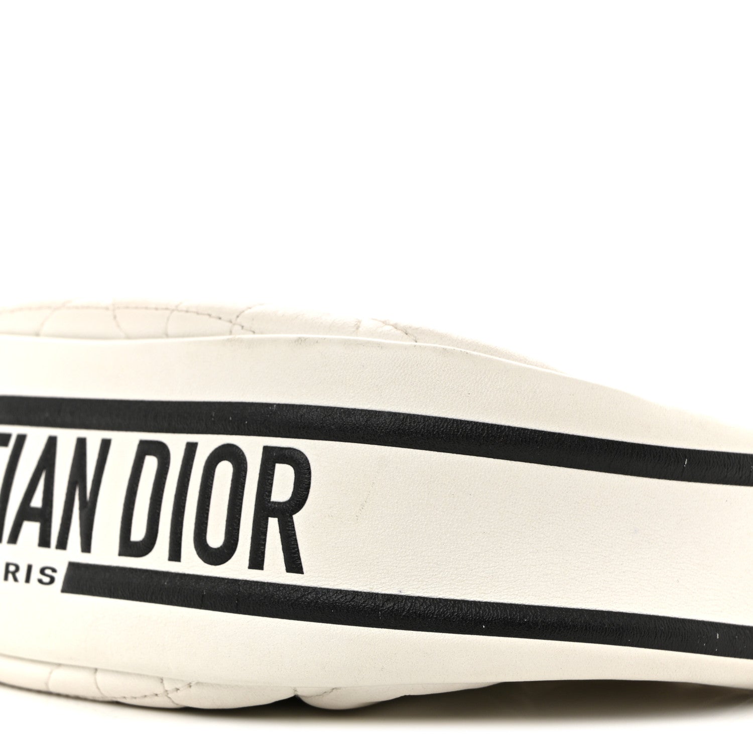 Lambskin Cannage Small Dior Vibe Hobo Bag White