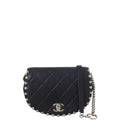 Chanel Saddle Flap Stud Around Bag