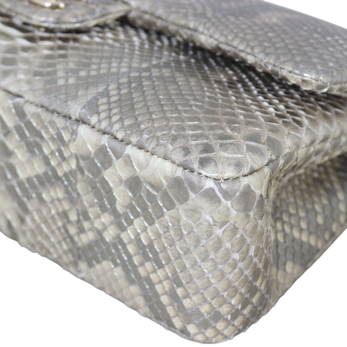 Chanel Classic Double Flap Medium Iridescent Python