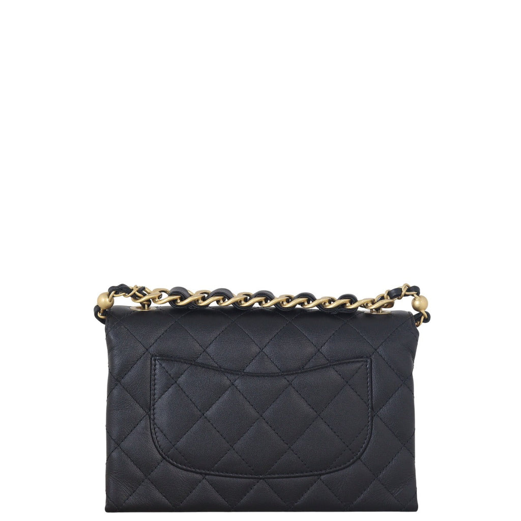 Chanel Chain Bar Top Handle Flap Bag