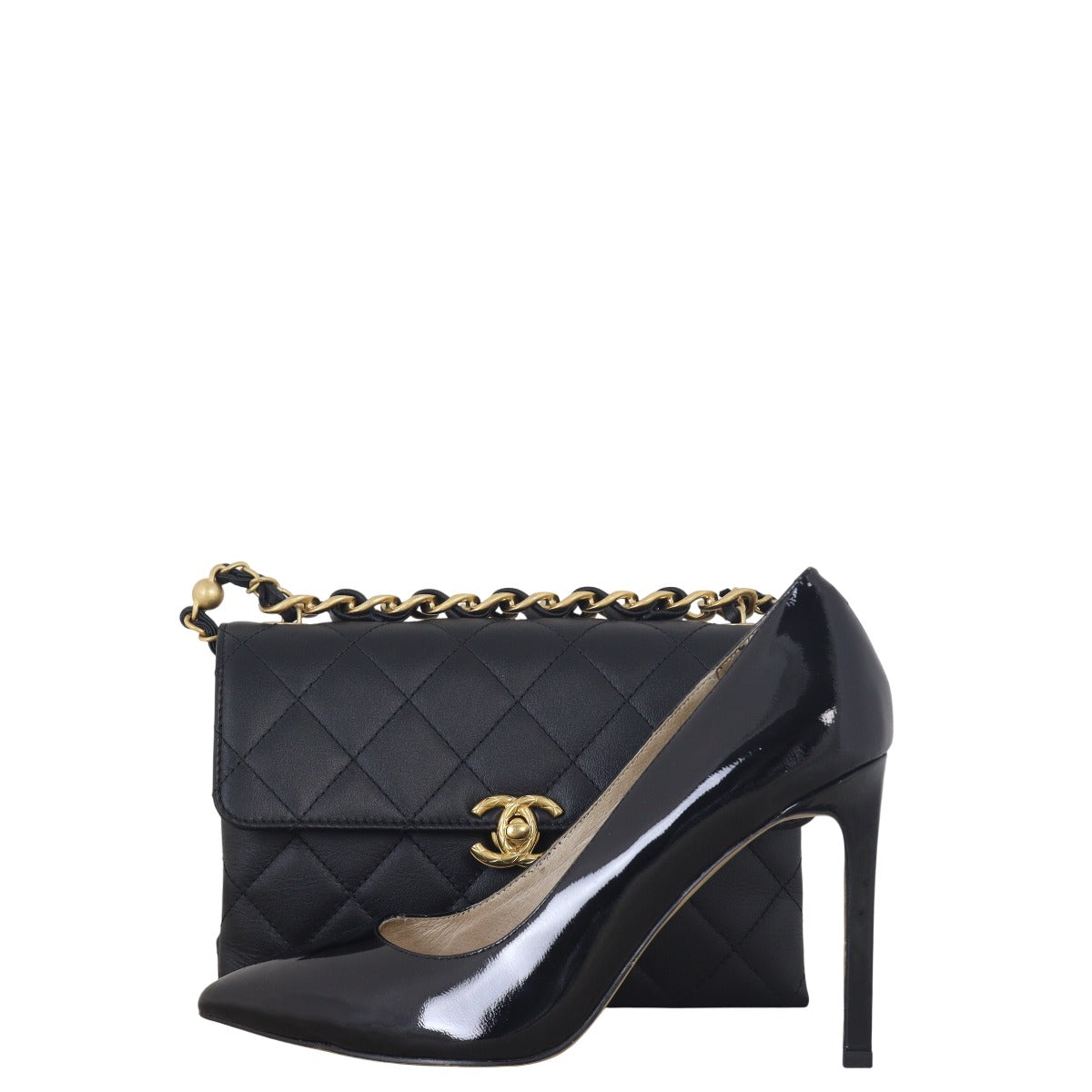 Chanel Chain Bar Top Handle Flap Bag