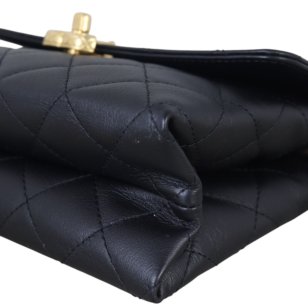 Chanel Chain Bar Top Handle Flap Bag