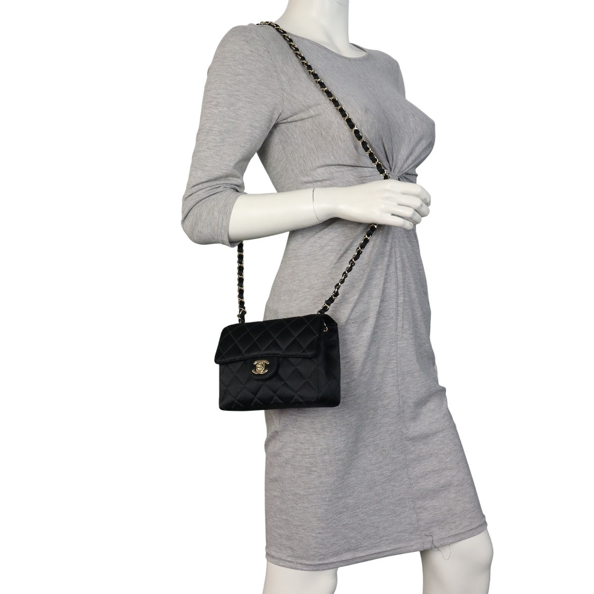 Chanel Classic Flap Mini Square Satin