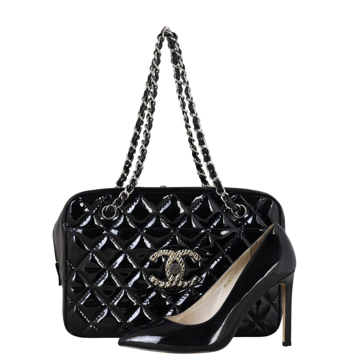 Chanel Brilliant Patent Camera Bag Large