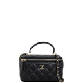 Chanel Top Handle Vanity Case Chain Bag Small