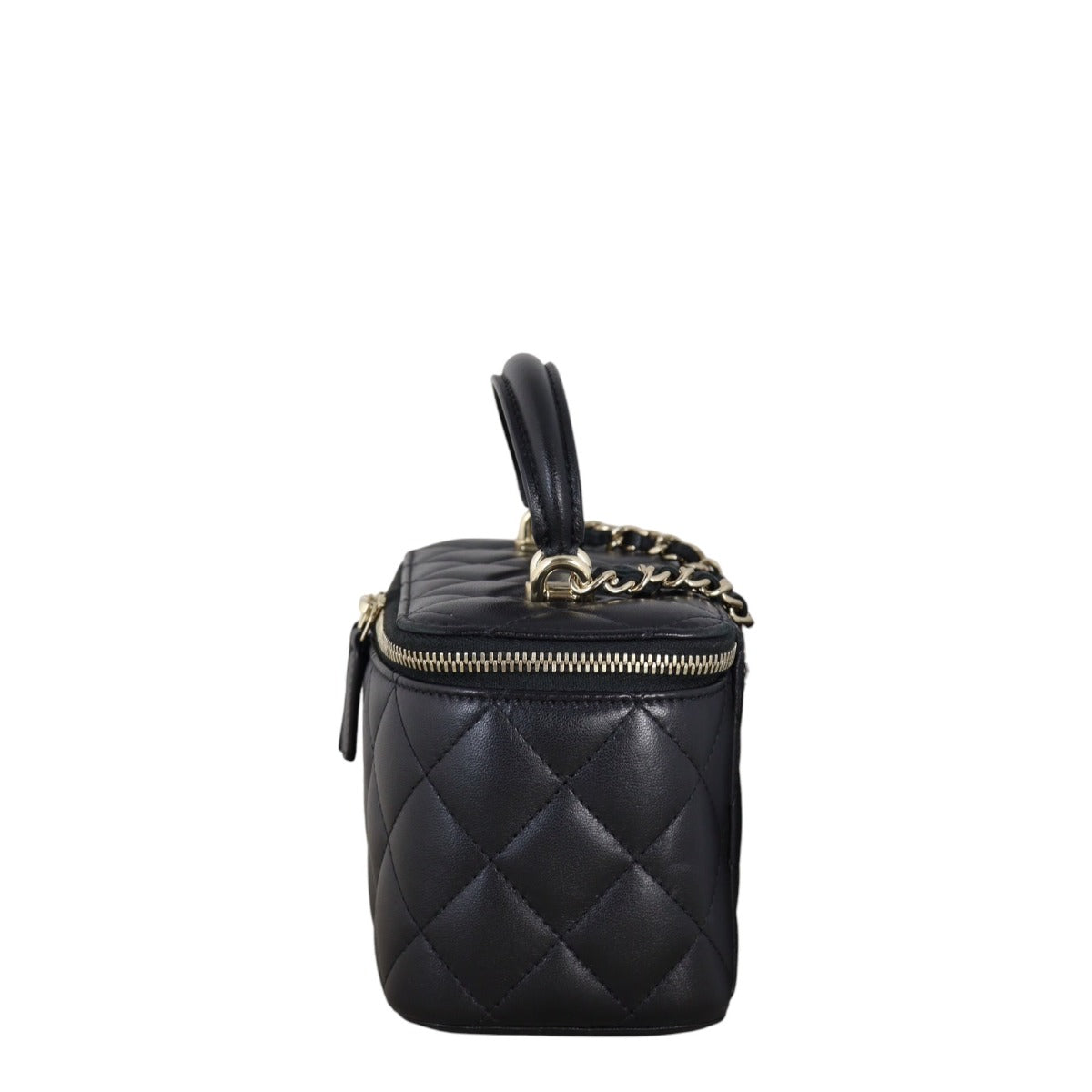 Chanel Top Handle Vanity Case Chain Bag Small