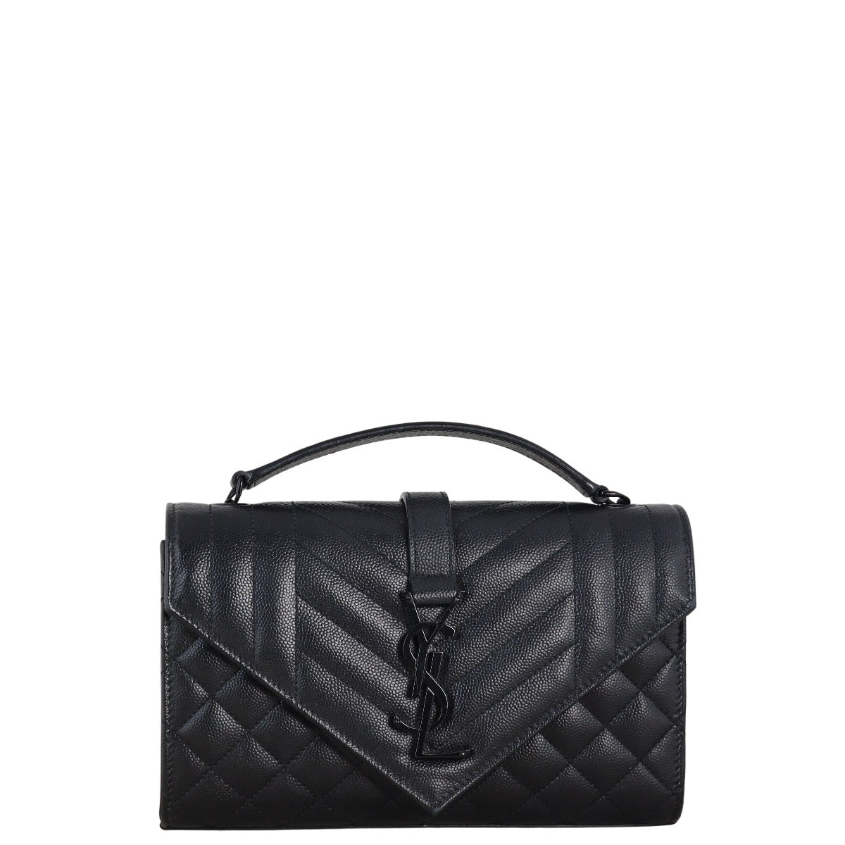 Saint Laurent Monogram Mix Matelasse Envelope Chain Bag Small