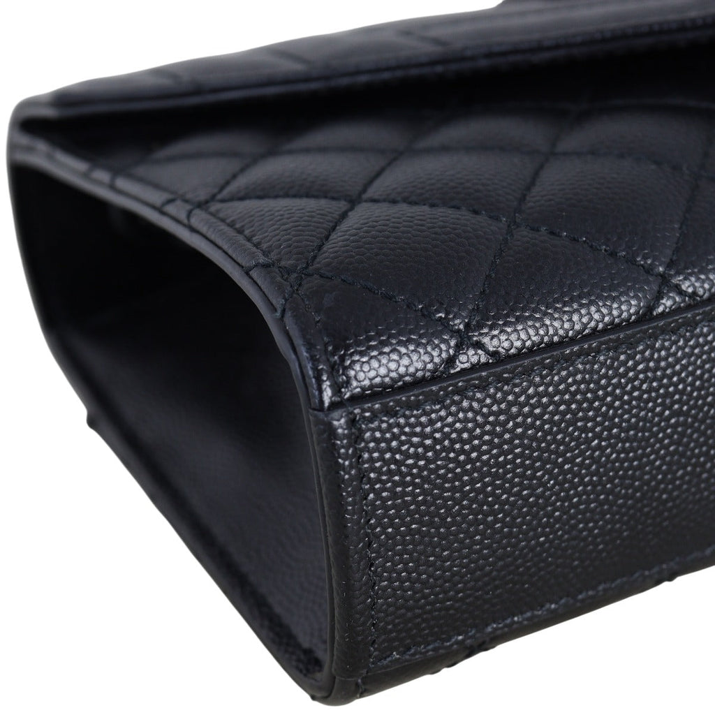 Saint Laurent Monogram Mix Matelasse Envelope Chain Bag Small