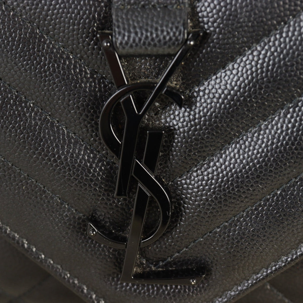 Saint Laurent Monogram Mix Matelasse Envelope Chain Bag Small