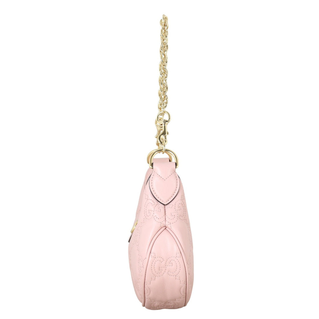 Gucci GG Matelasse Half Moon Mini Hobo