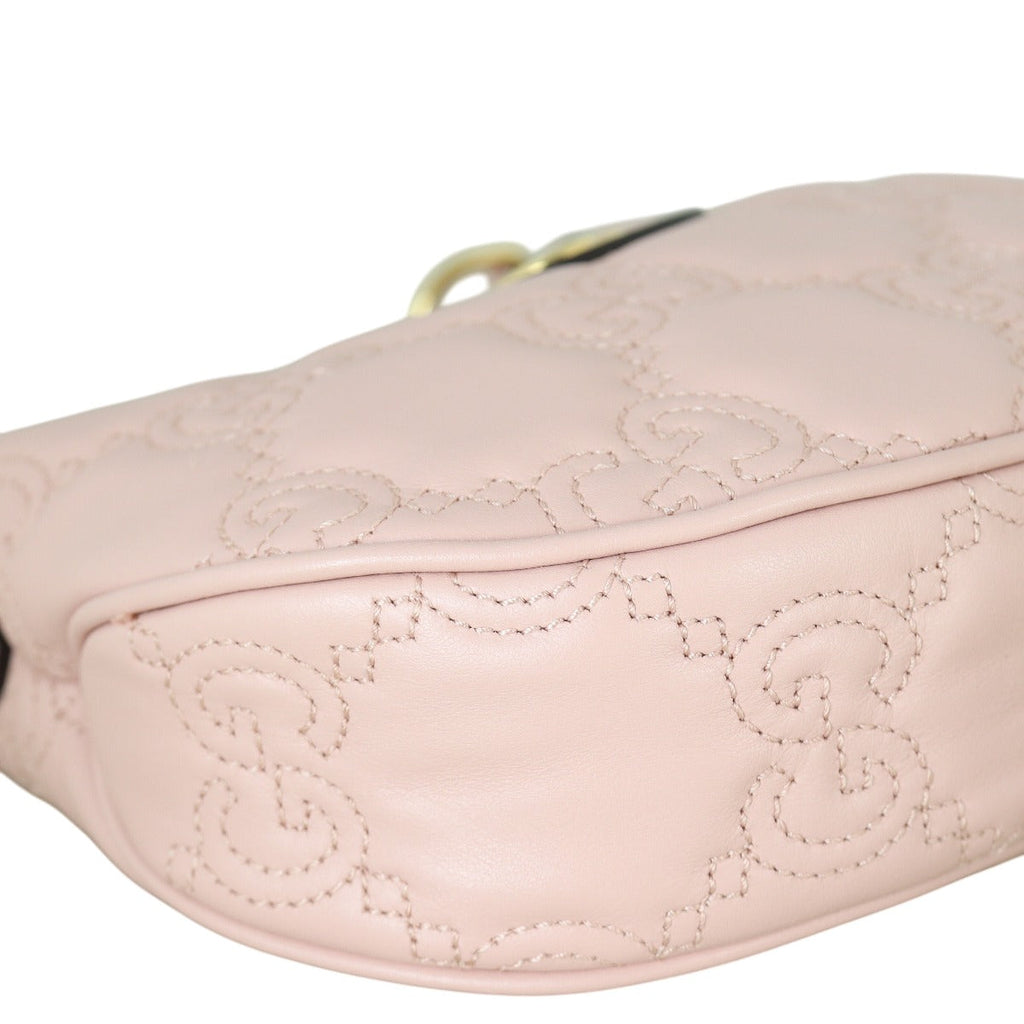 Gucci GG Matelasse Half Moon Mini Hobo