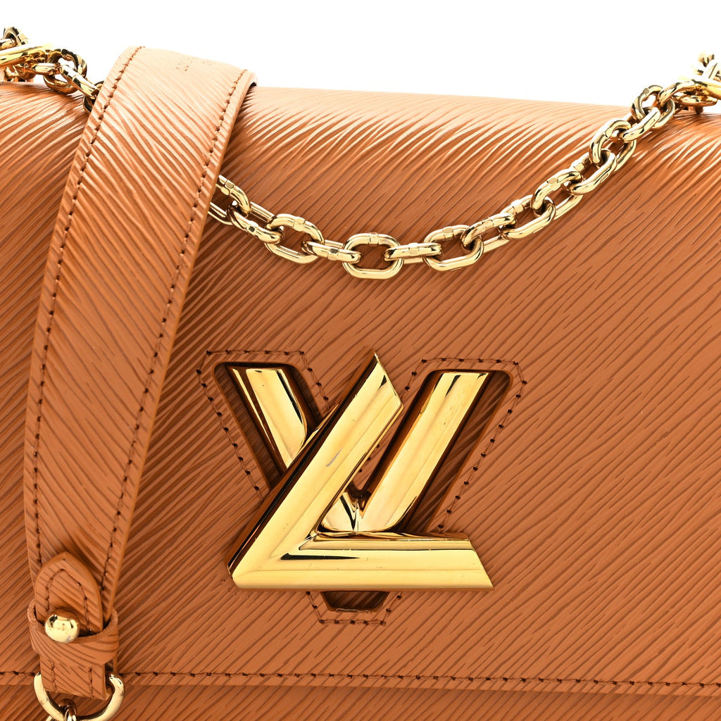 Epi Twist Shoulder Bag MM Gold Miel
