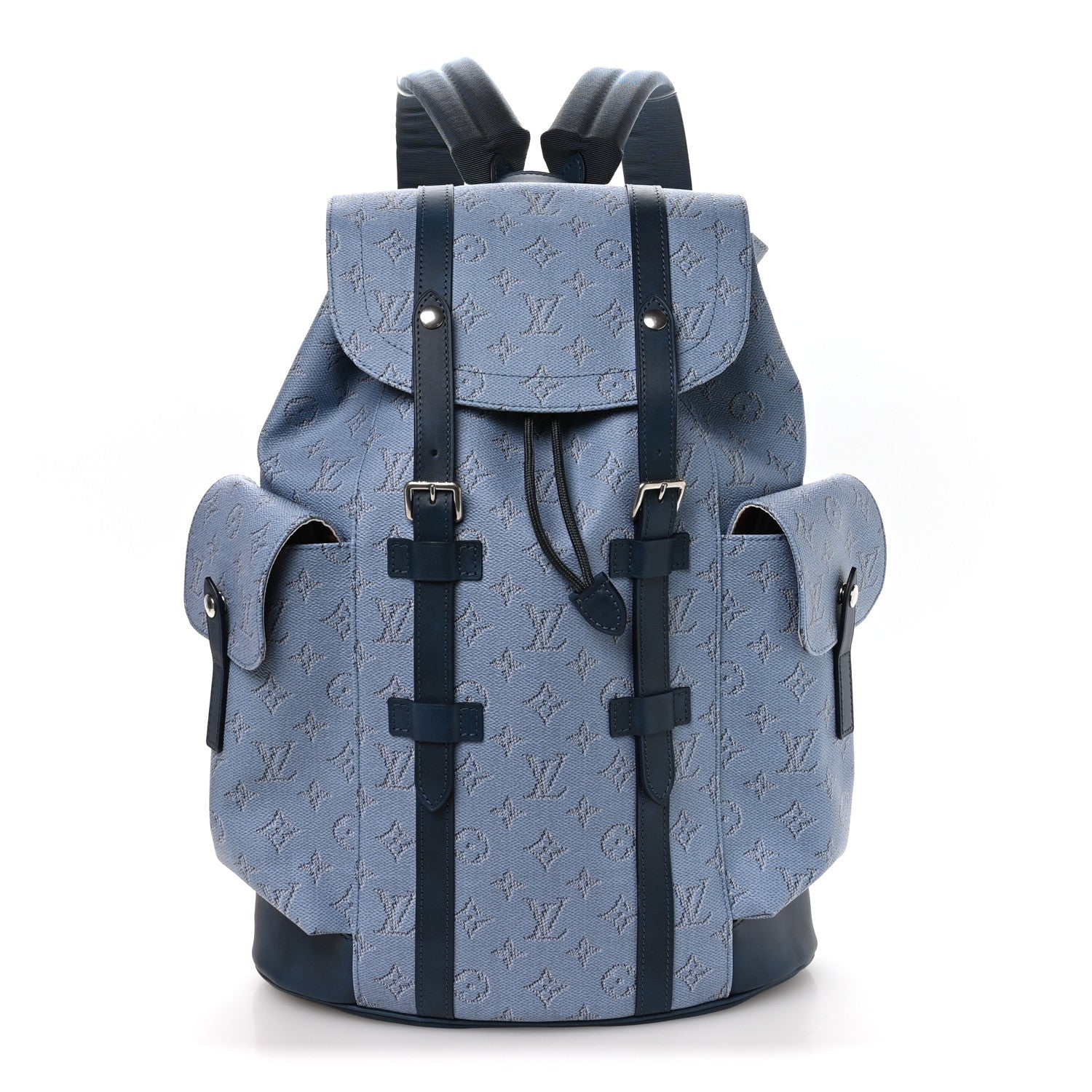 Monogram Heritage Christopher Backpack MM Blue