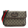 GG Supreme Monogram Neo Vintage Web Belt Bag Brown
