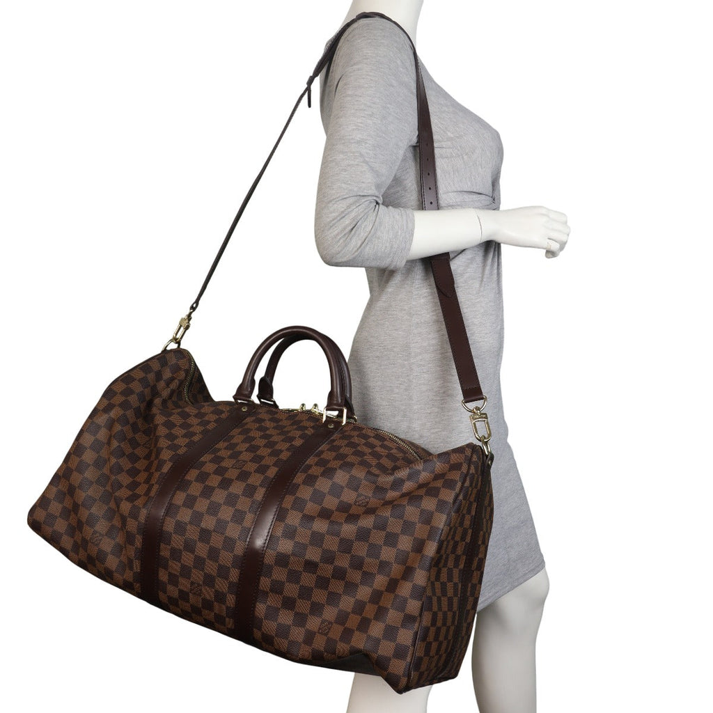 Louis Vuitton Keepall 55 Bandouliere Damier Ebene
