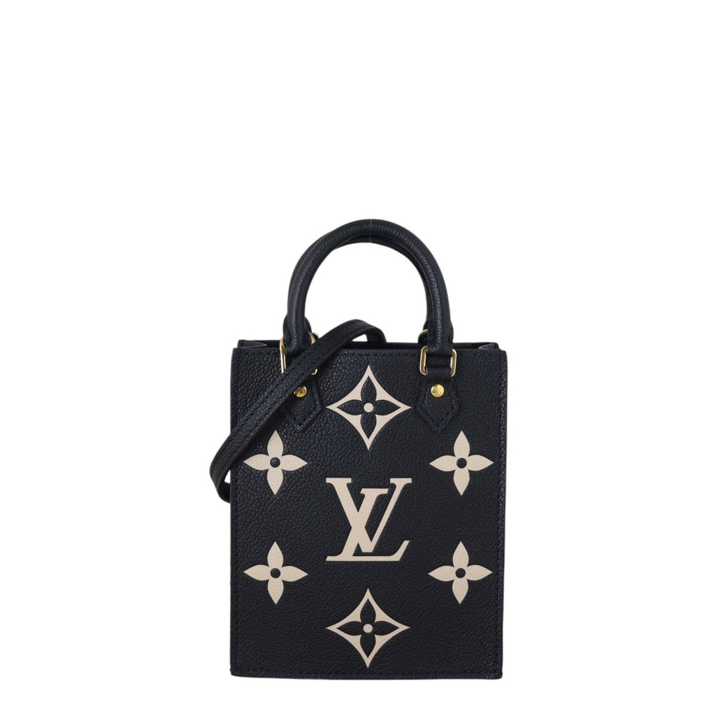 Louis Vuitton Petit Sac Plat Monogram Empreinte Giant Bicolour