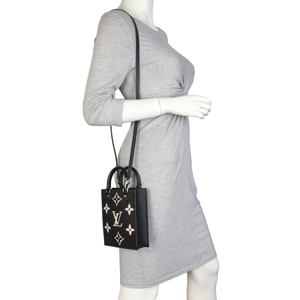 Louis Vuitton Petit Sac Plat Monogram Empreinte Giant Bicolour