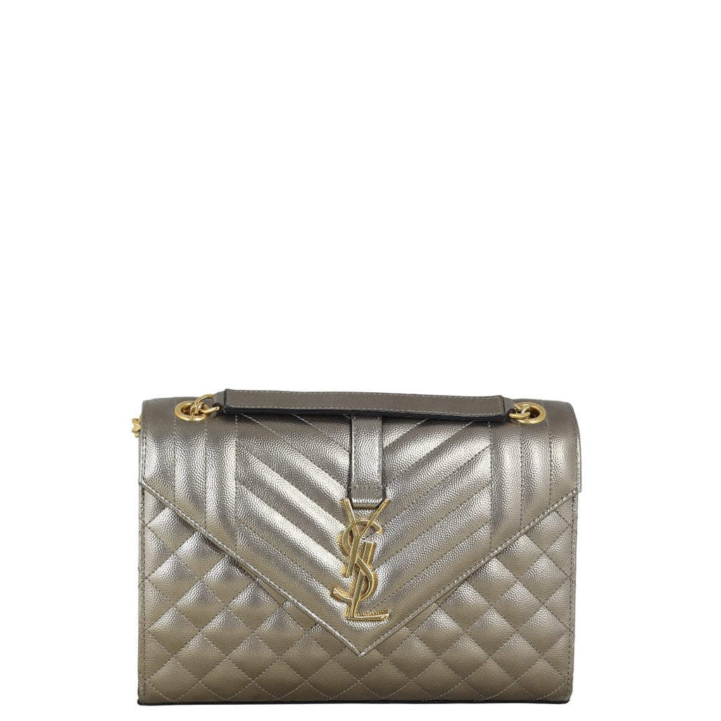 Saint Laurent Monogram Mix Matelasse Envelope Chain Bag Medium