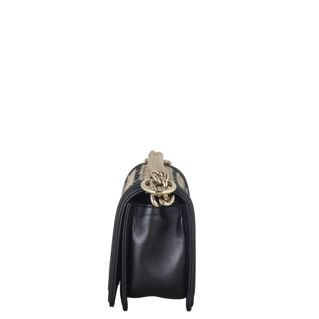 Chanel Boy Small Raffia