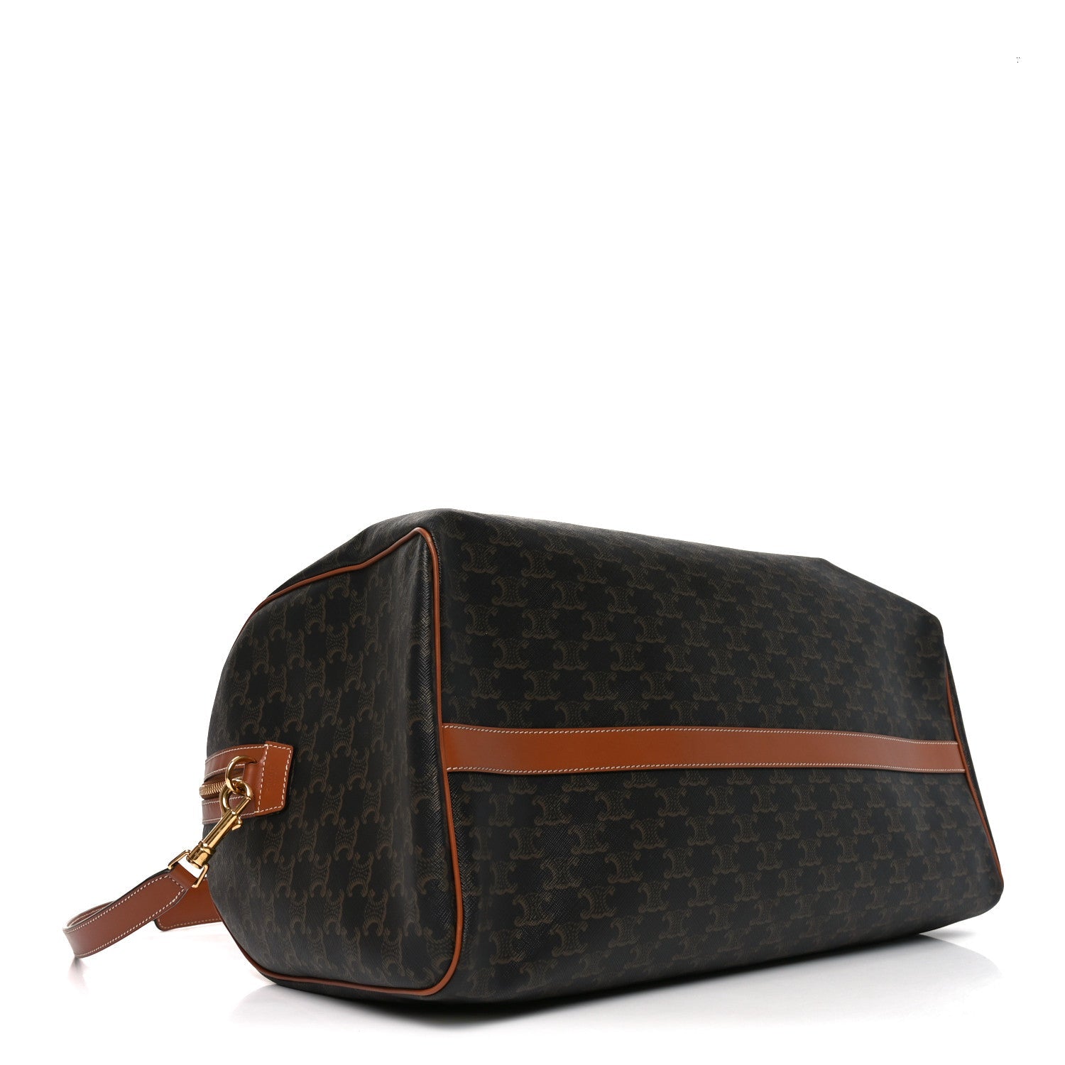 Triomphe Canvas Large Voyage Duffle Tan