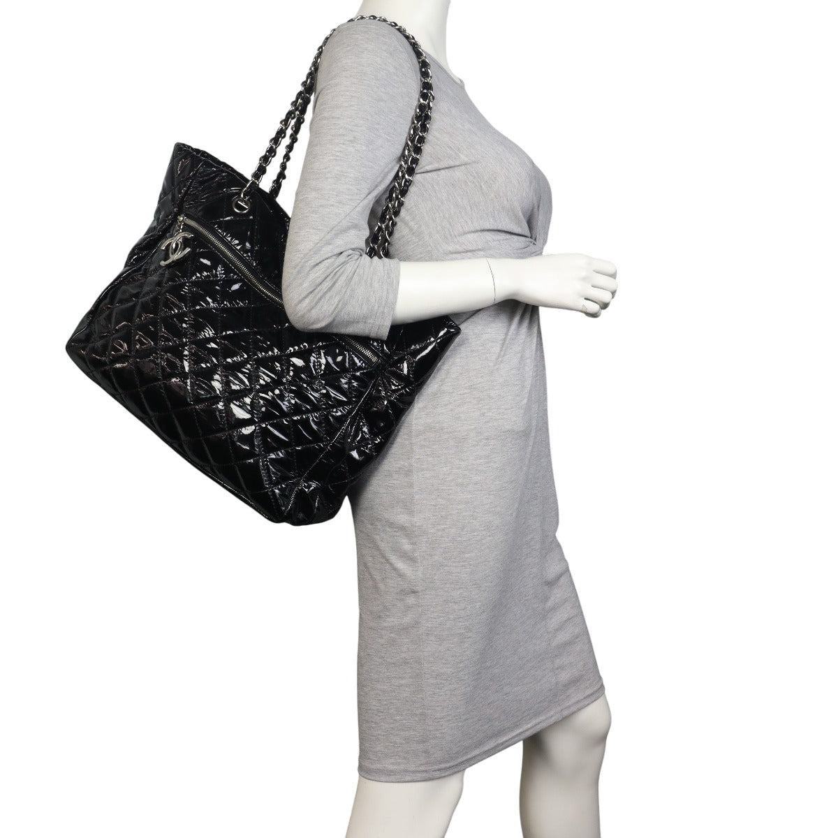 Chanel CC Charm Tote Vinyl