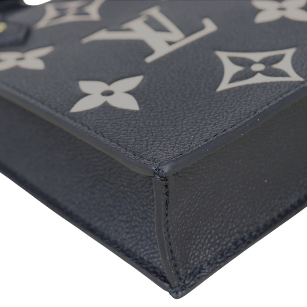 Louis Vuitton Petit Sac Plat Monogram Empreinte Giant Bicolour