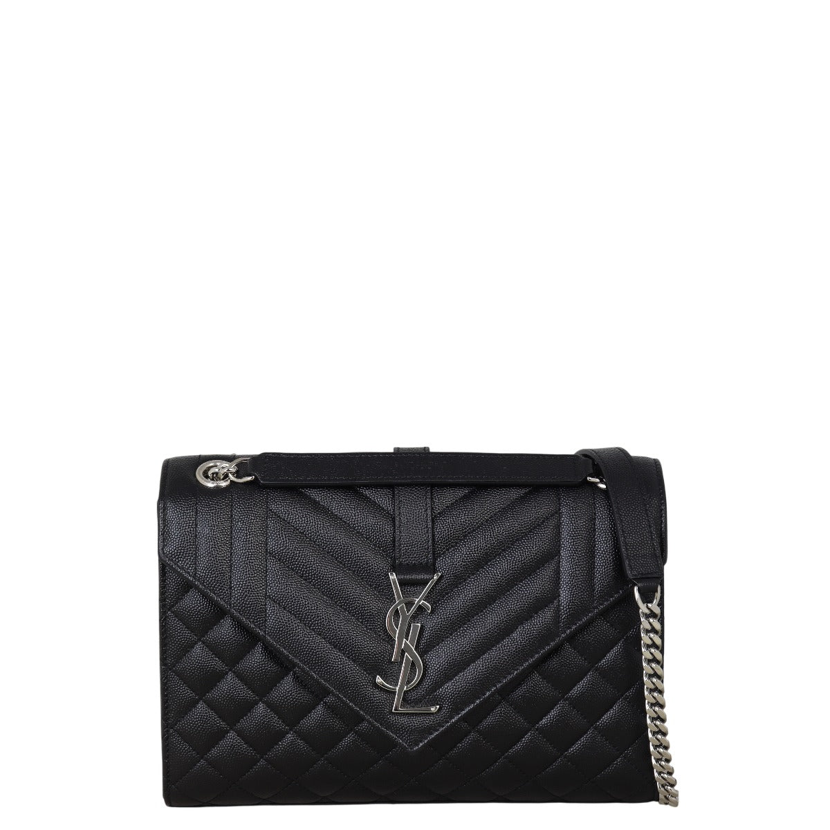 Saint Laurent Monogram Mix Matelasse Envelope Chain Bag Medium