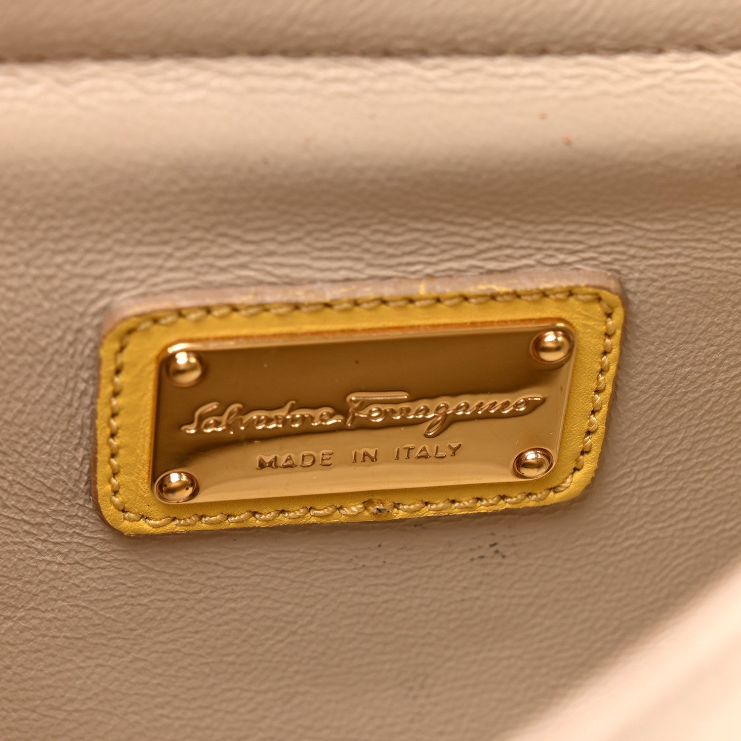 Calfskin Sofia Shoulder Bag Beige Multicolor