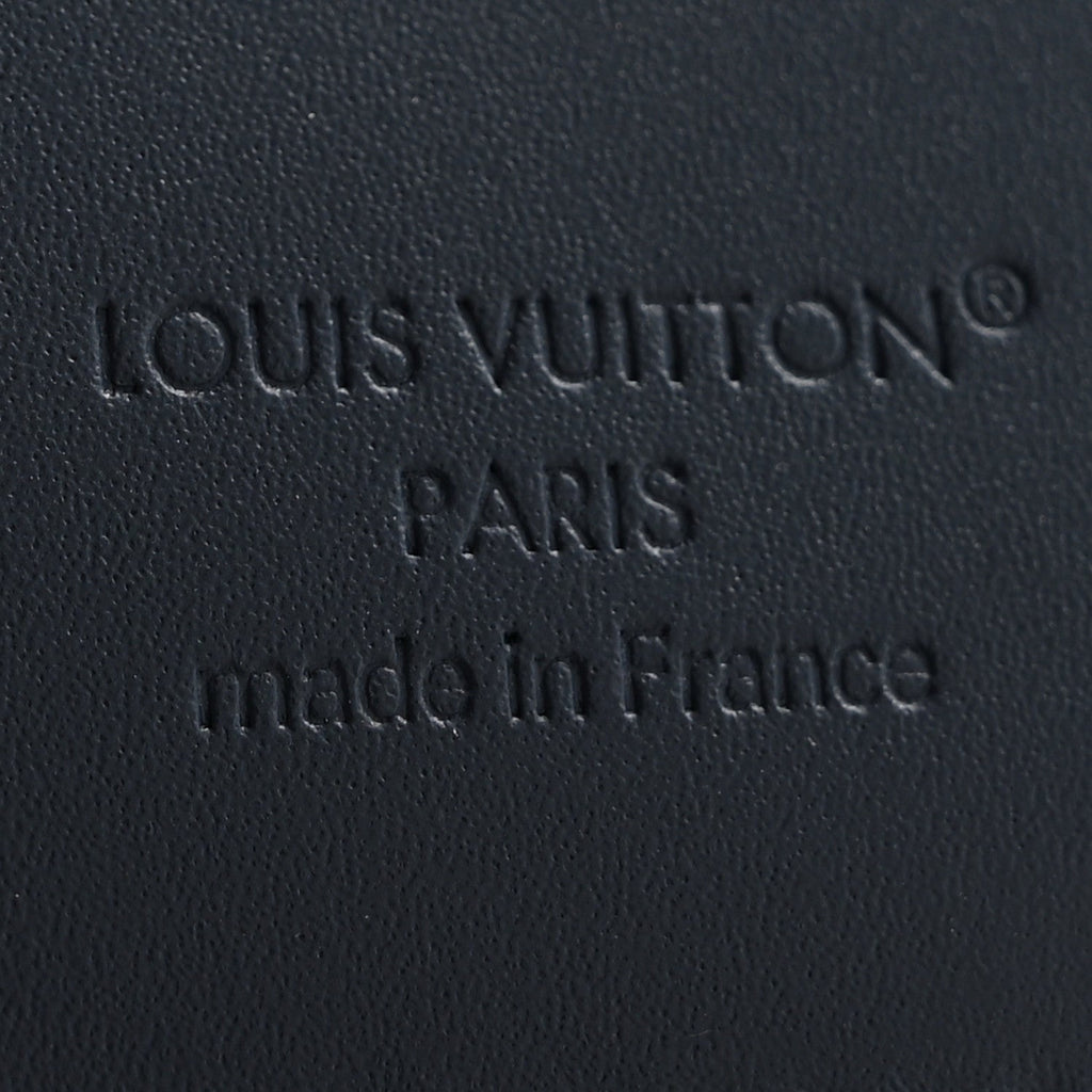 Calfskin Monogram Shadow Pocket Organizer Navy Blue White