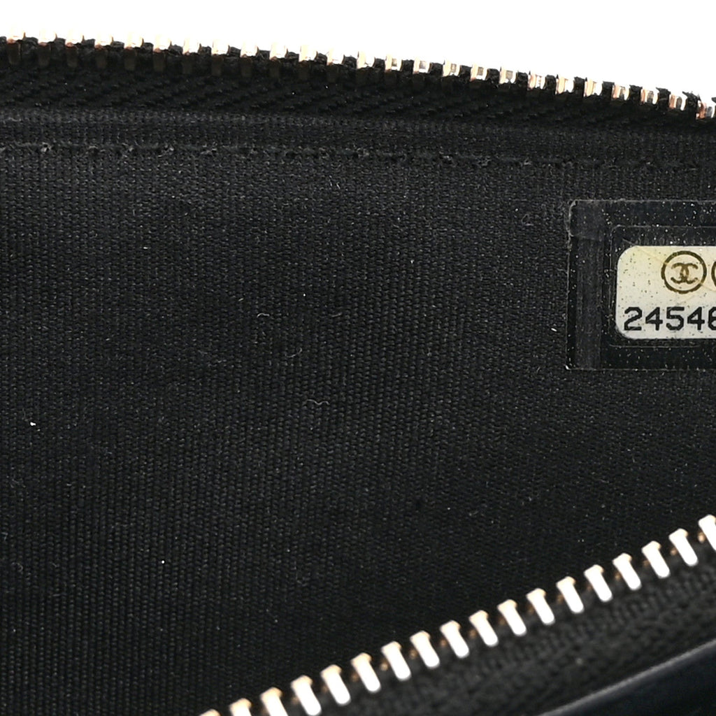 Calfskin Quilted Small Boy Clutch With Chain Black