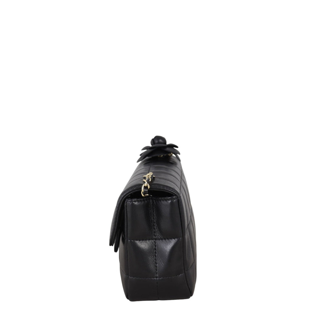Chanel Camellia Chocolate Bar Flap Bag Mini