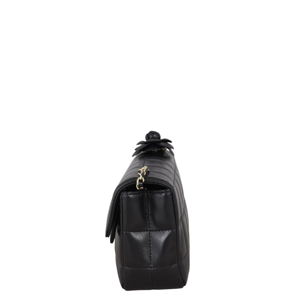 Chanel Camellia Chocolate Bar Flap Bag Mini