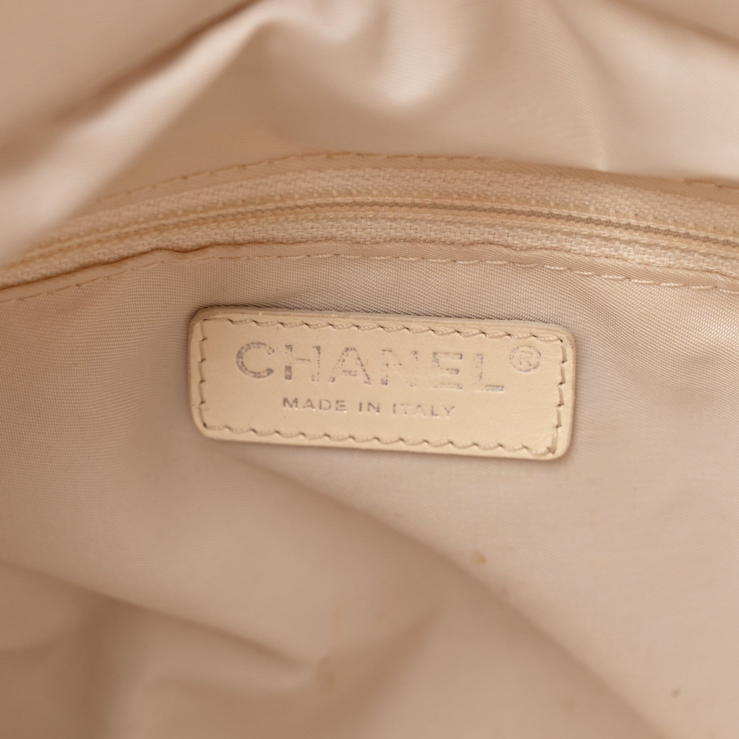 Metallic Coated Canvas Quilted Small Paris Biarritz Tote Gold