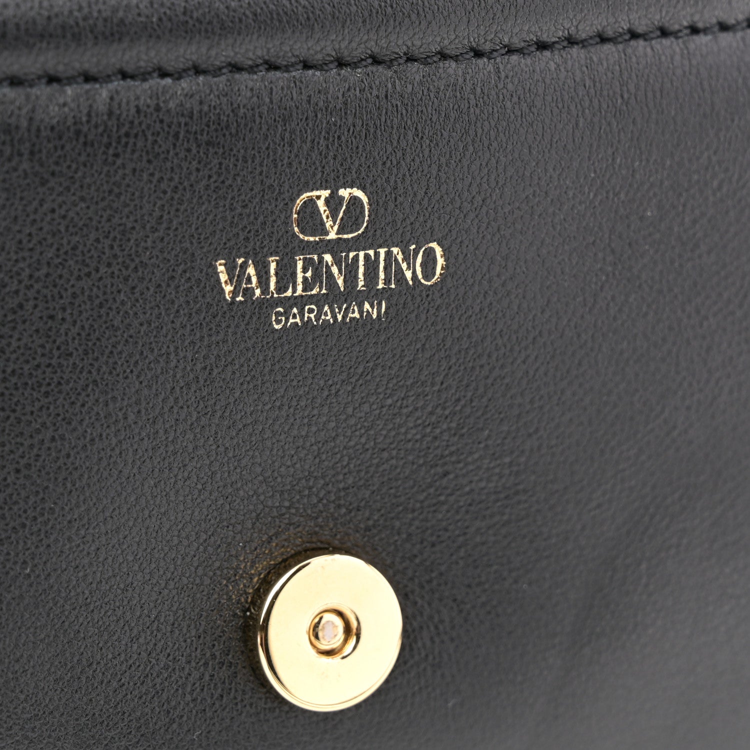 Lambskin Vlogo Mini Crossbody Bag Black