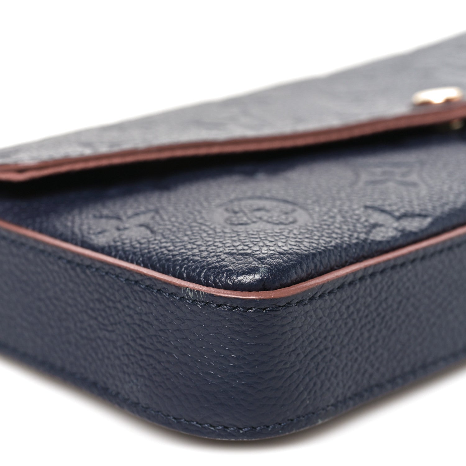 Empreinte Pochette Felicie Chain Wallet Marine Rouge