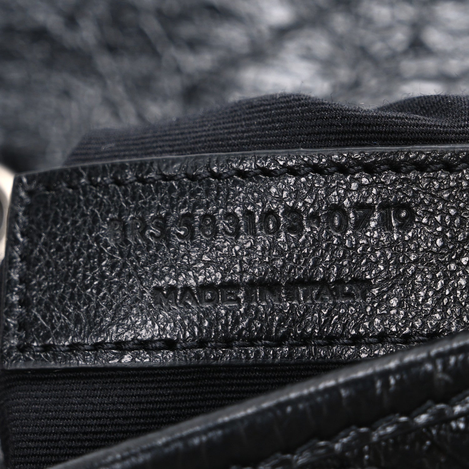 Crinkled Calfskin Matelasse Monogram Niki Chain Wallet Black