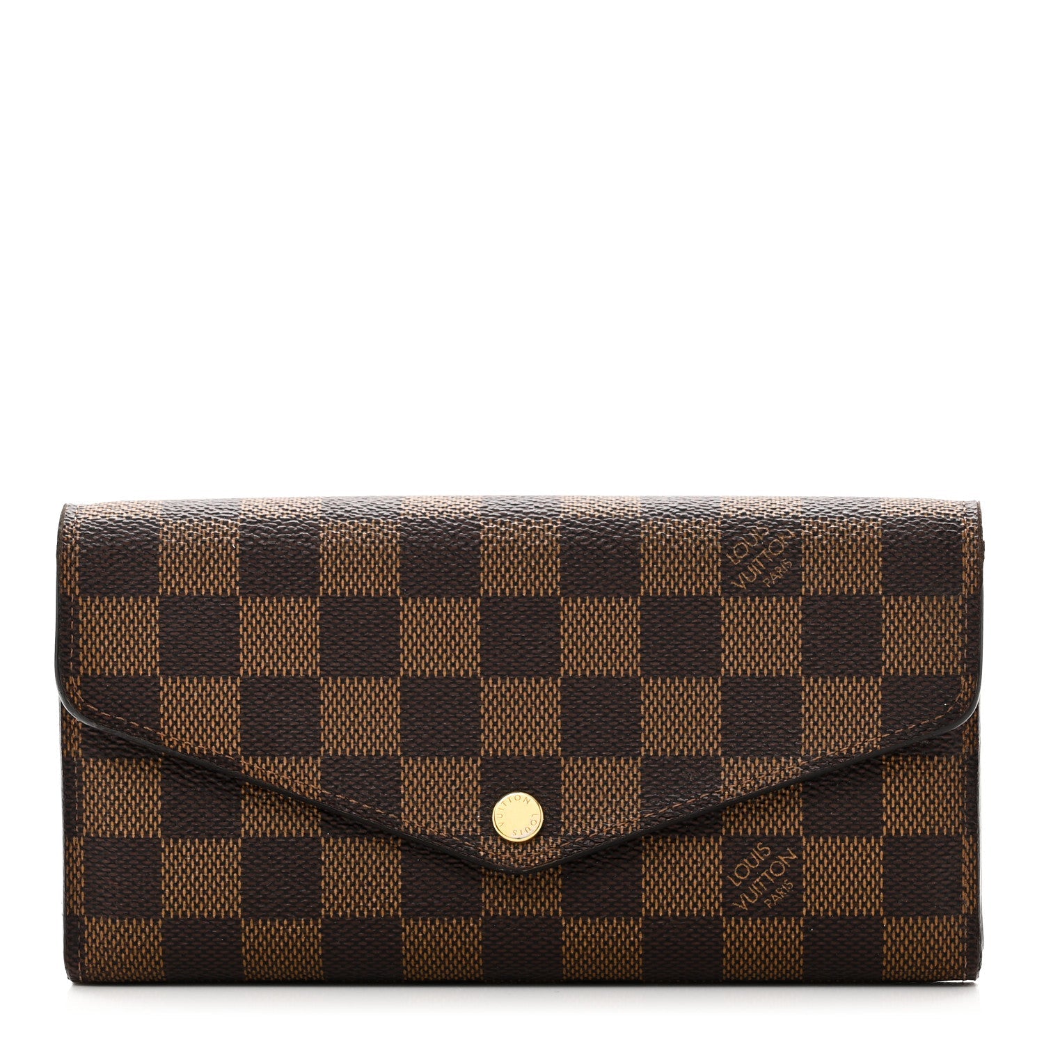 Damier Ebene Sarah Wallet NM Rose Ballerine