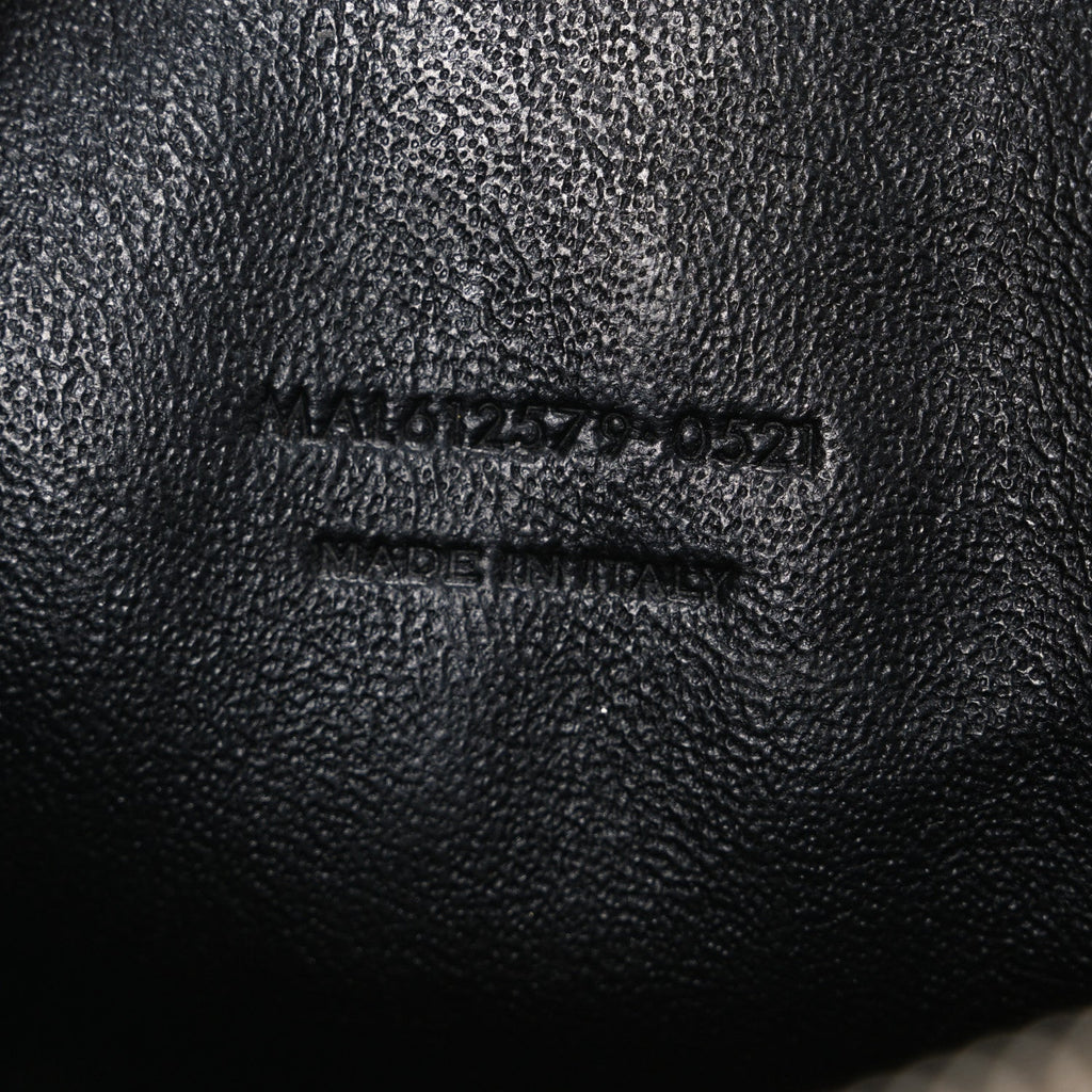 Grain De Poudre Matelasse Monogram Mini Lou Camera Bag Dark Beige