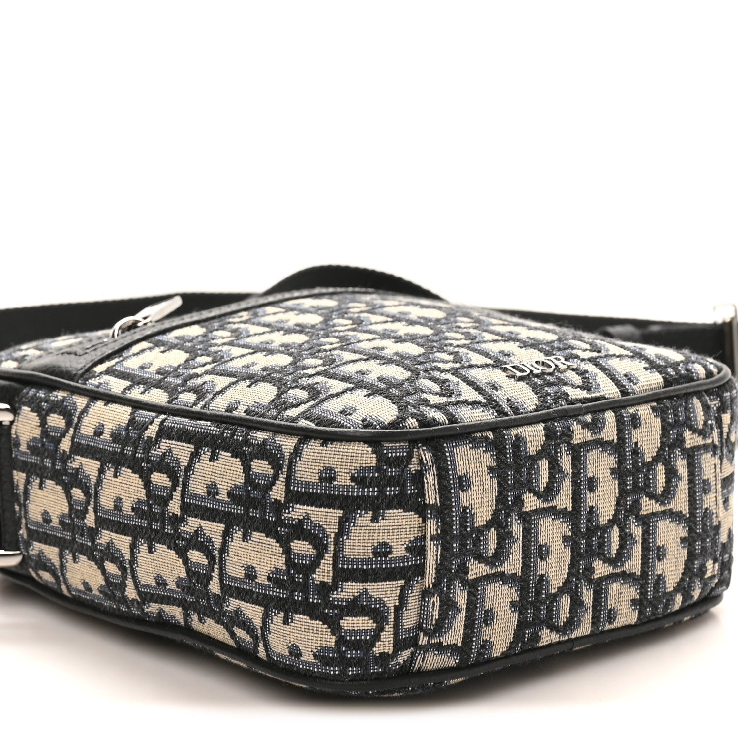 Oblique Messenger Pouch Beige Black