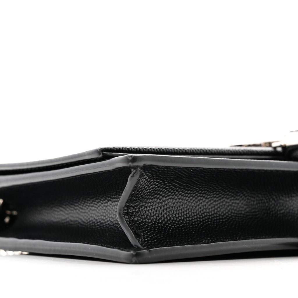 Grain De Poudre Classic Monogram Kate Tassel Chain Wallet Black