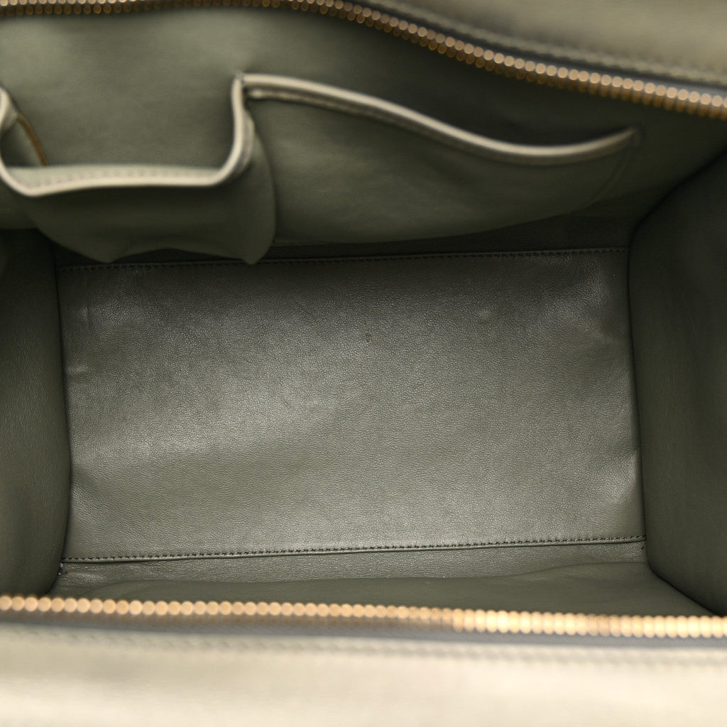 Smooth Calfskin Mini Luggage Almond